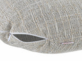  beties Freiluft Melange Outdoor-Kissenhülle 40 cm rund Beige offen – wetterfeste Rundkissenhülle für Garten 