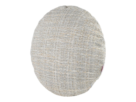  beties Outdoor-Kissenhülle 40 cm rund Beige Schrägansicht – robuste wetterfeste Rundkissenhülle für Balkon 