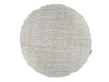  beties Freiluft Melange Outdoor-Kissenhülle 40 cm rund Beige Frontansicht – wetterfeste Rundkissenhülle für Garten 