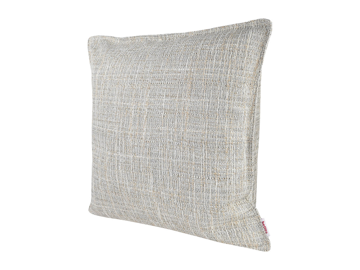  beties Freiluft Melange Outdoor-Kissenhülle 40x40 cm Beige Schrägansicht – robuste Gartendekoration 