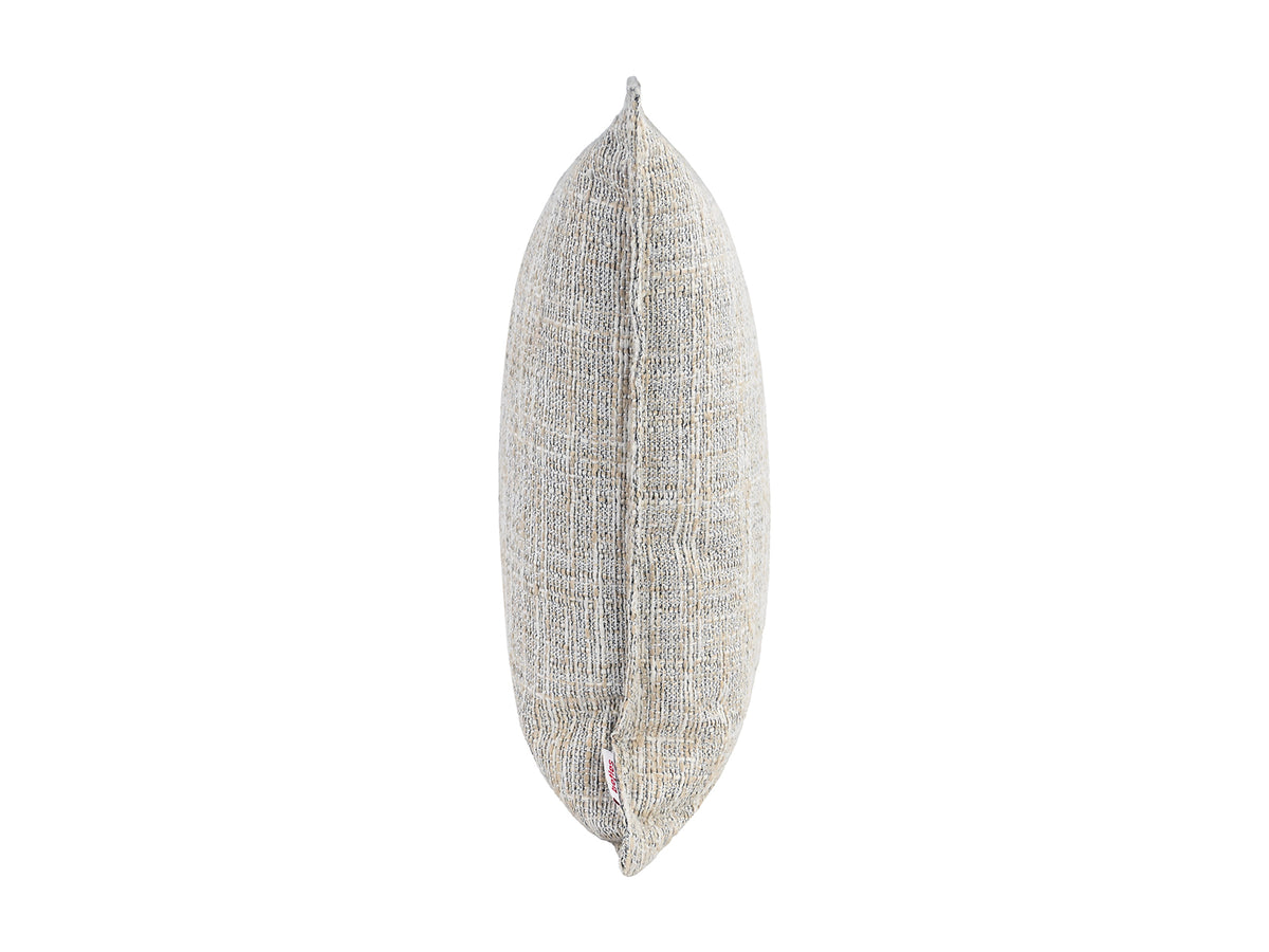  beties Outdoor-Kissenhülle 40x40 cm Beige-Melange Seitenansicht – wetterfeste Gartenkissenhülle 