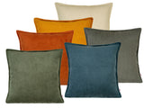 Cushion cover approx. 50x50 cm corduroy velvet beties "HYggelig No.1" cushion cover with elaborate double denim seam in interior decorator quality