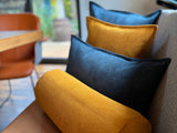 Cushion cover approx. 40x40 cm corduroy velvet beties "HYggelig No.1" cushion cover with elaborate double denim seam in interior decorator quality
