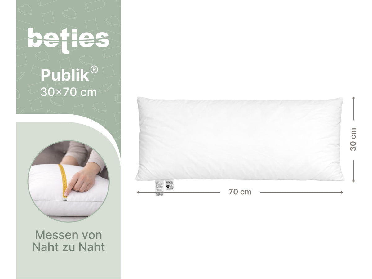 beties Publik Federkissen Fuellkissen 30x70 cm – etikett