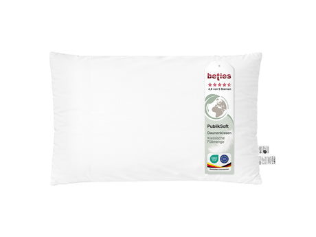 beties Publiksoft Daunenkissen Fuellkissen 30x50 cm Pflegeetikett Materialangaben