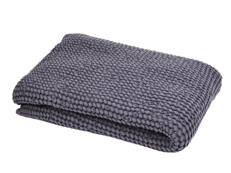 Wellness-Badetuch / Sauna Body Wrap in der Farbe Fjord-blau ca. 100x140 cm – aus Waffelpique Baumwoll-Leinenmix von beties aus der "PUR.NATURE" Serie