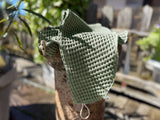  beties Haarturban Salbeigrün – nachhaltiges Wellness-Accessoire aus Waffelpiqué Leinen-Baumwoll-Mix 