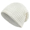 Sauna-Beanie von vorne in der Farbe Gletscher-weiss One-Size Unisex aus Waffelpique Baumwoll-Leinenmix von beties aus der "PUR.NATURE" Serie.