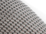 Waffelpique-Stoff, Detailaufnahme in der Farbe Nebel-grau aus Baumwoll-Leinenmix von beties aus der "PUR.NATURE" Serie.