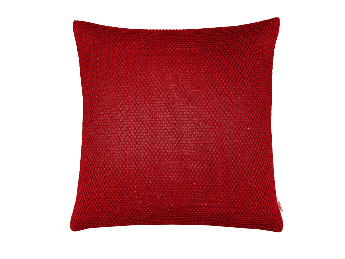 Kissenhülle 50x50 cm 3D-Waben beat-rot – 550 g/m² | beties Rhythm