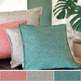 Kissenhüllen aus Bouclé in cherry-rot, steel-grau und ocean-petrol – beties Boucle